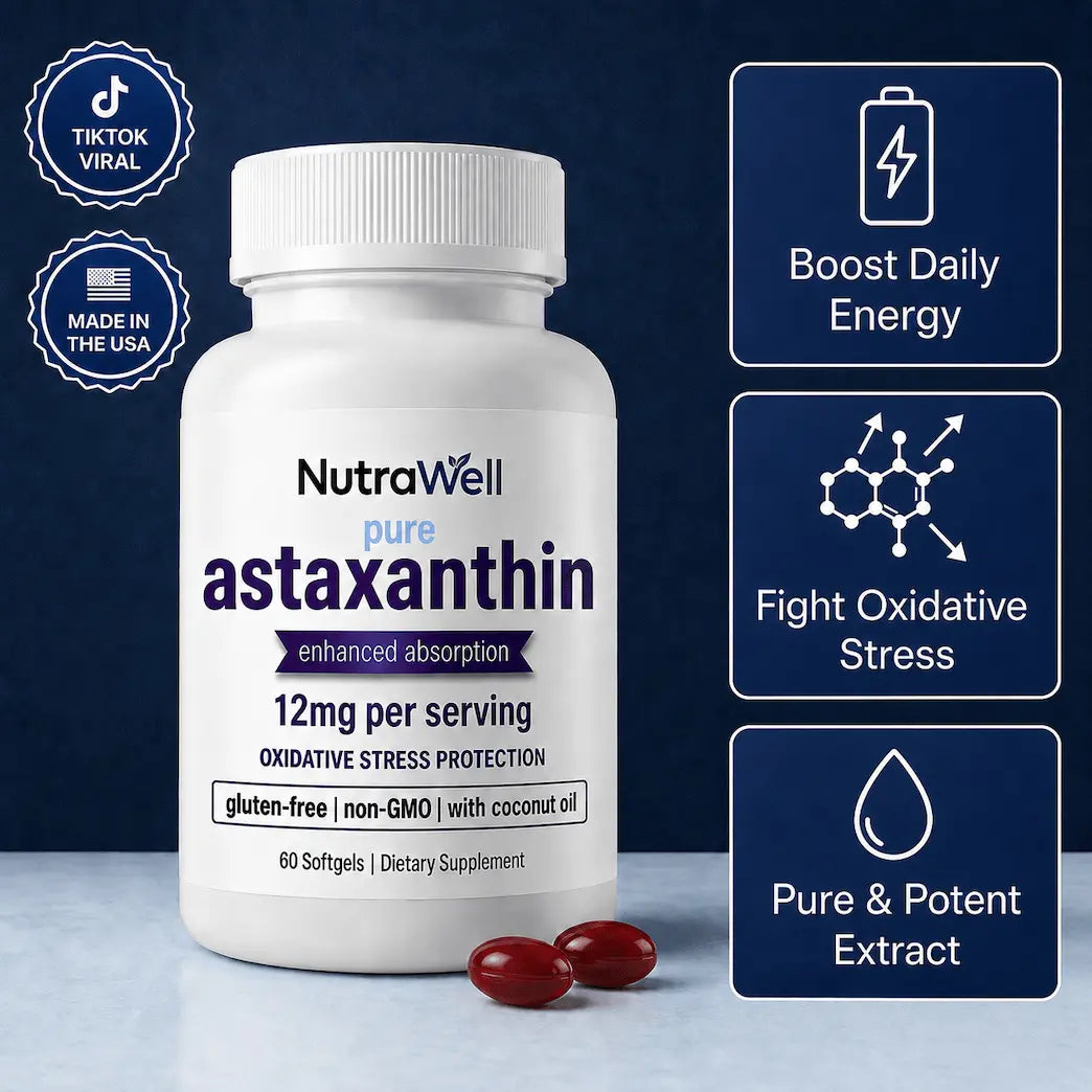 NutraWell Astaxanthin Capsules (12mg)