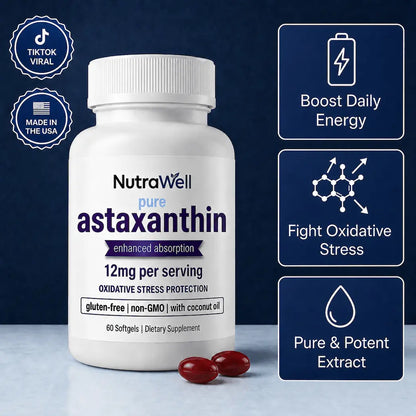 NutraWell Astaxanthin Capsules (12mg)